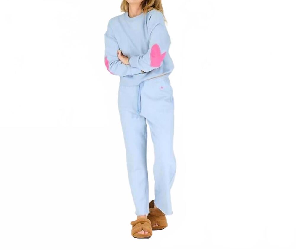 NEW KERRI ROSENTHAL weekend sweatpants in slate blue